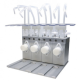 10904,  Fluidic Unit Quad: 4 Fluidic Units on a stable plate, switching valves for various flow assays, suitable for all Perfusion Sets and channel µ-Slides, stable aluminum housing ,  1 Pcs/box