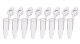A1402-3800, 0.1 ml 8-Strip PCR Tubes, Low-Profile, Individually Attached Flat Caps (Xtra-Clear)