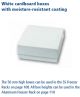 25-Place Cardboard Storage Boxes, 50 mm  with grid,  White,  1 pcs/pk
