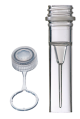 E1405-2142, 0.5 ml Plain Skirted Tube, Natural Tethered Screw Cap (Sterile), 250 pcs