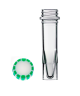 E1415-0312, 1.5ml Plain Skirted Tube with EasyGrip Screw Cap White/Green (Sterile), 250 pcs