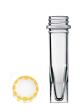 E1415-0316, 1.5ml Plain Skirted Tube with EasyGrip Screw Cap White/Yellow (Sterile), 250 pcs