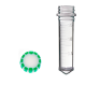 E1420-0302, 2.0ml Graduated Conical Tube with EasyGrip Screw Cap White/Green (Sterile), 250 pcs