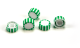 E1480-0302, EasyGrip Cap, White / Green, 500 pcs