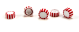 E1480-0304, EasyGrip Cap, White / Red, 500 pcs