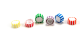 E1480-0399, EasyGrip Cap, White / Mixed, 500 pcs