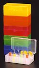 50 Place Hinged Boxes for 2,0ml Tubes and 1,2 Cryovials,  Neon Orange,  1 pcs/pk
