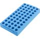 P20616B, Cryo Tube Rack, PP, Star Foot Locking, 40 Place (10 x 4 Array), Blue - 4 un