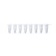 RT-STR8-LF-P600, qPCR 8-tube strip, 0,1ml, low profile, frosted + flat caps, 600 8-tube strips + 600 caps