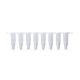 RT-STR8-RF-P600, qPCR 8-tube strip, 0,2ml, regular profile, frosted + flat caps, 600 8-tube strips + 600 caps