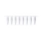 RT-STR8-RW-P600, qPCR 8-tube strip, 0,2ml, regular profile, white+ flat caps, 600 8-tube strips + 600 caps